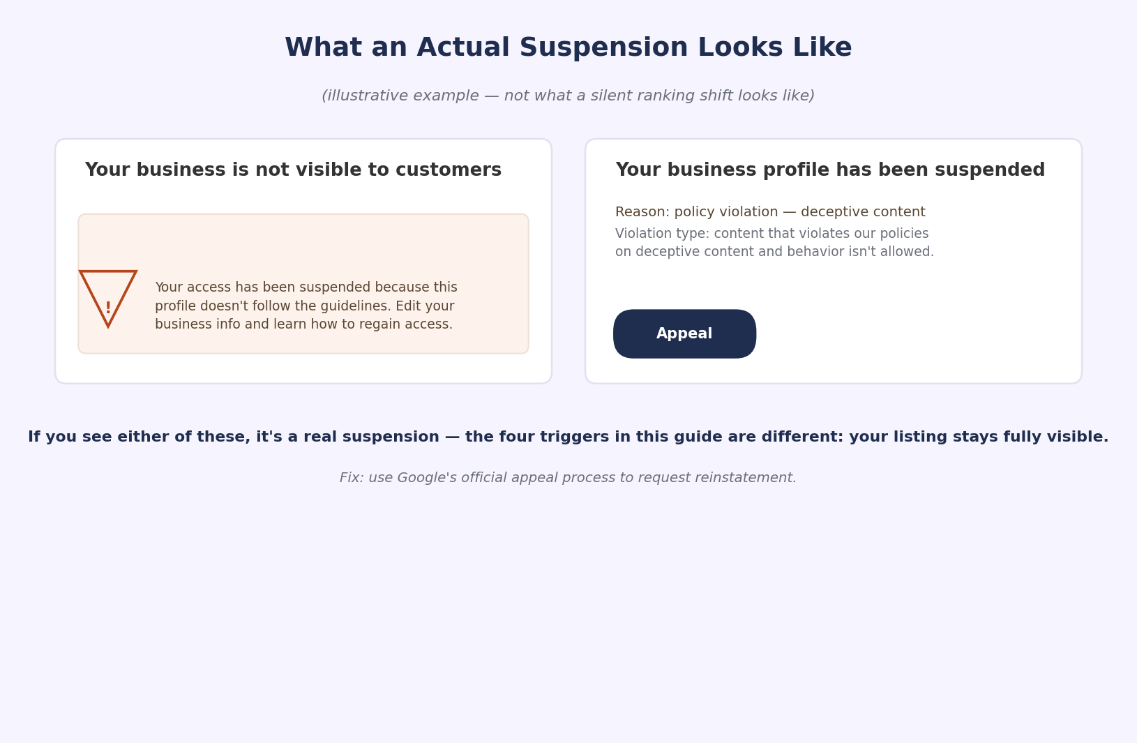 What an Actual Suspension Looks Like