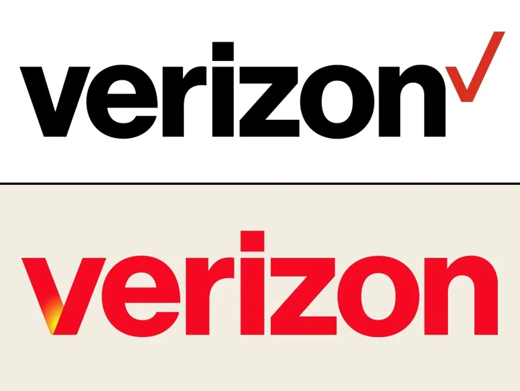 Verizon logo rebrand featuring vibrant colors and gradient effects