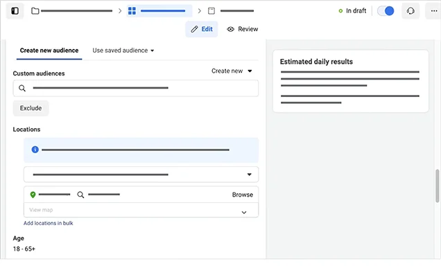 Audience Targeting screenshot