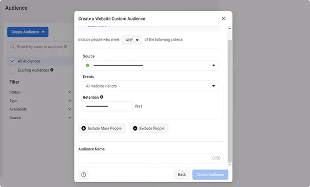 Audience Targeting screenshot