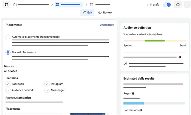 Audience Targeting screenshot
